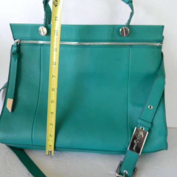 Foley + Corinna Teal Dione Satchel Crossbody GORGEOUS MINIMALIST BAG - Picture 4 of 11